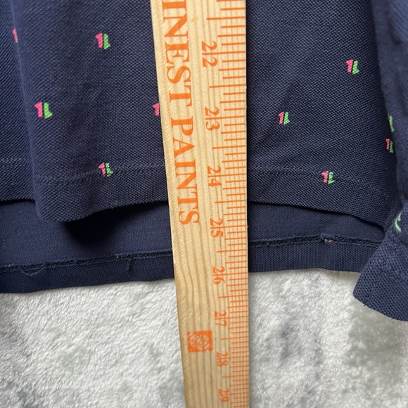 Scotch & Soda Men's Size Medium Blue Cotton Short Sleeve Polo Shirt Pattern - Picture 4 of 6